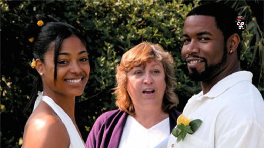 Courtenay Chatman and her ex-husband Michael Jai White’s wedding photo